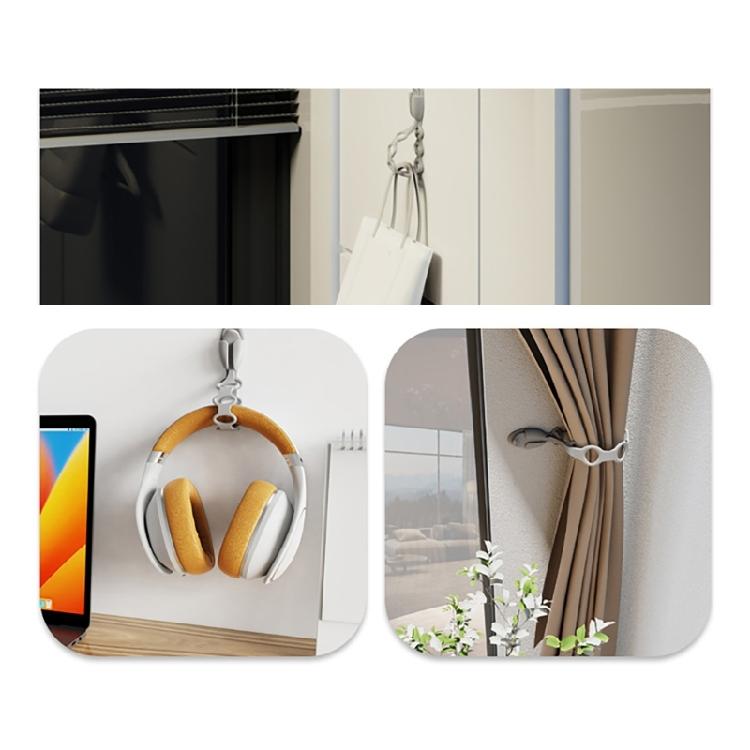 Set Of 10 Adjustable Silicone Garlands Hook Reusable Christmas Wreath Hanger Stocking Ties Wire Management Clip