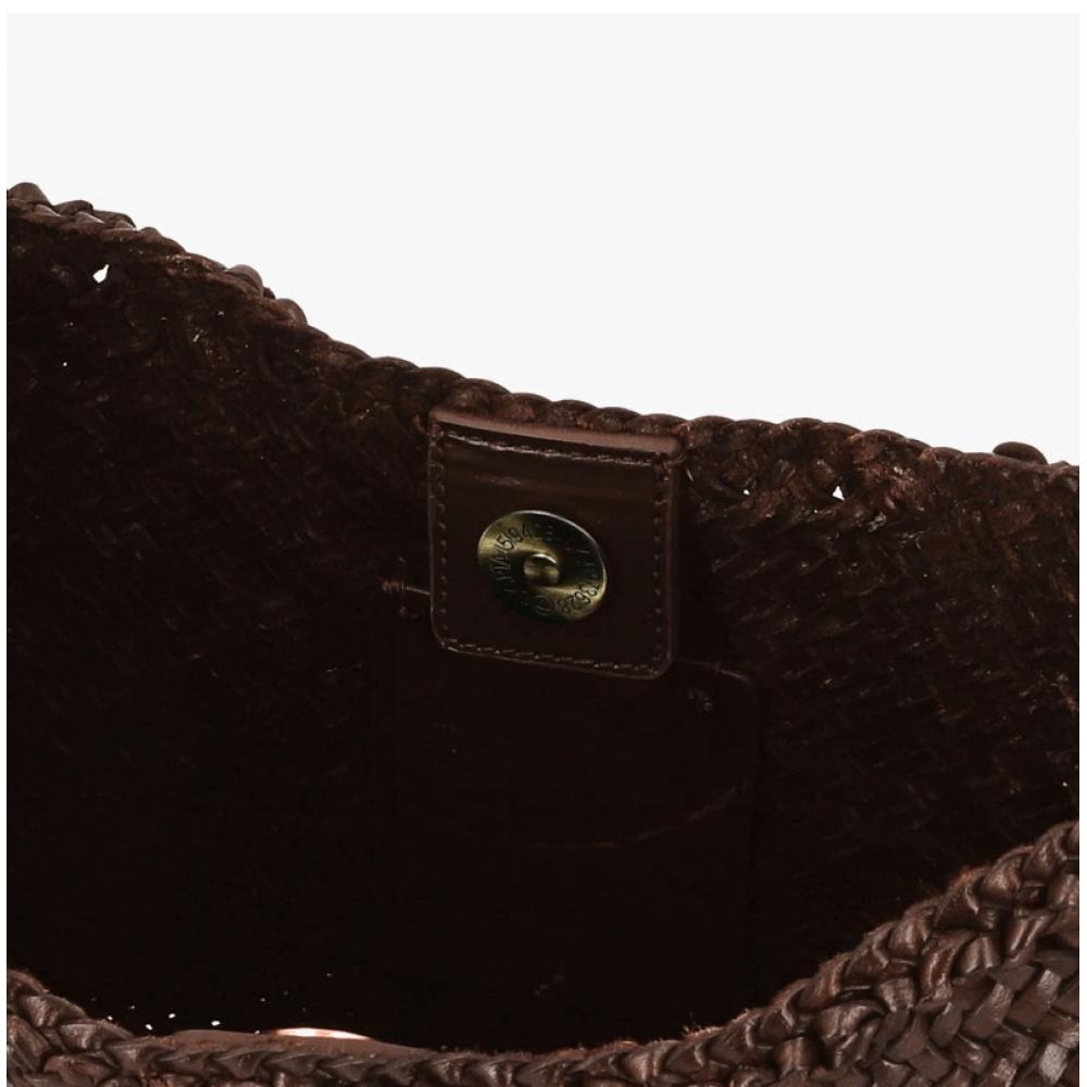 Dragon Diffusion Luna Meza Shoulder Bag Dark Brown 8021