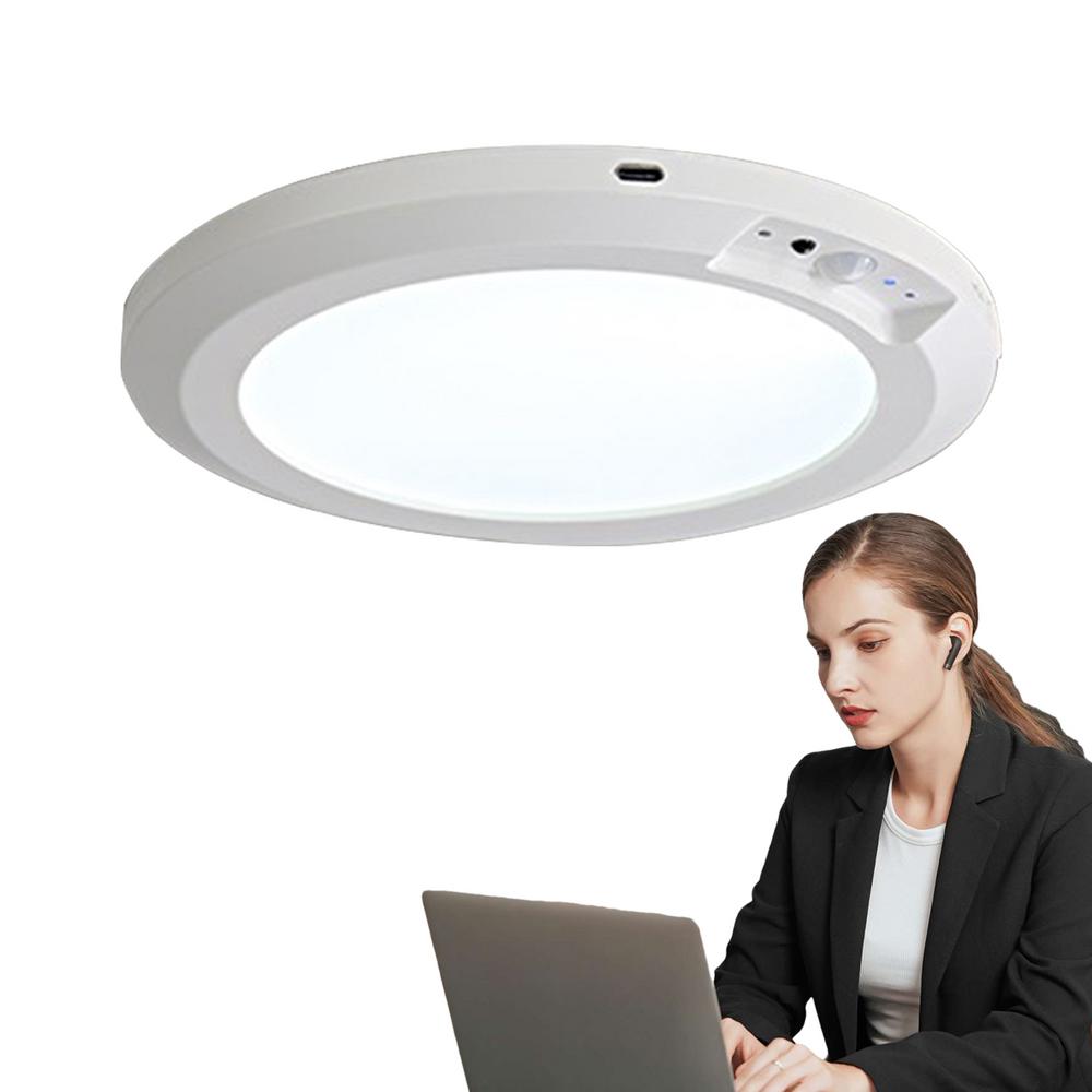 

Bath Ceiling Lights Round LED Battery Powered Ceiling Lamp Wireless Ceiling Light With Remote Control Motion Activated LED