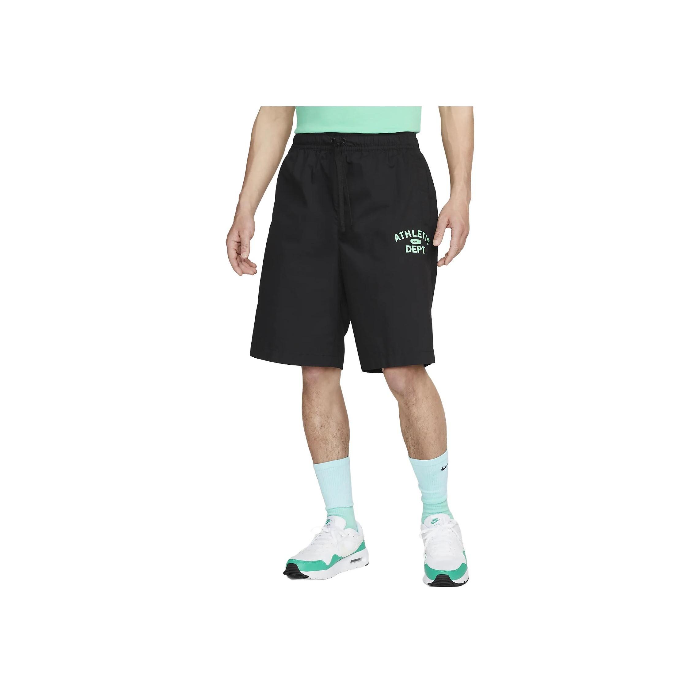 

Nike Шорты с карманами на кулиске с высокой посадкой и логотипом-буквой Мужские низы Черный FJ5247-010 L