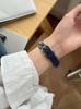 Starry Denim Leather Strap for Apple Watch 11, iWatch 109876E, Huawei GT6, and Xiaomi 9 Pro.