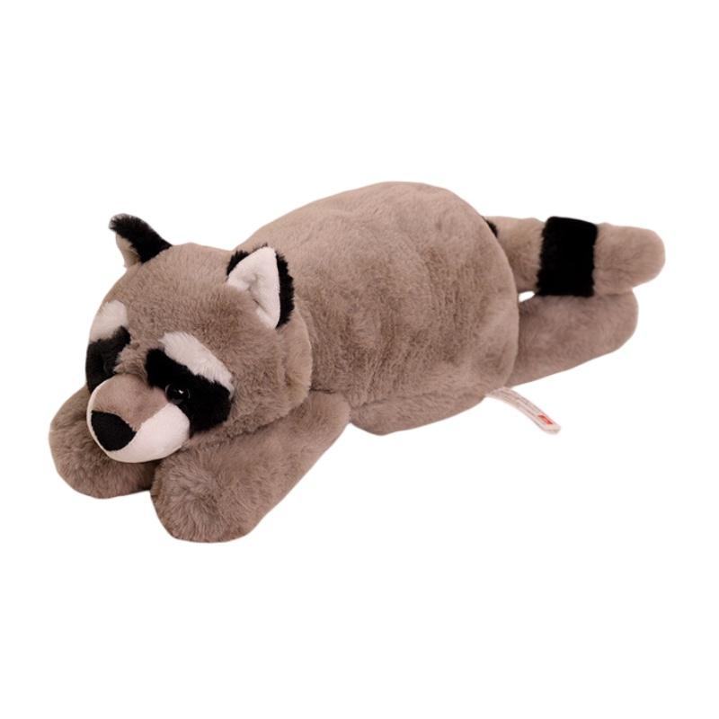 

Soft And Cuddly Animal Plush Toy Pillow For Girls Raccoon, Fox, Sloth, Crocodile Raccoon,45cm/17.72in
