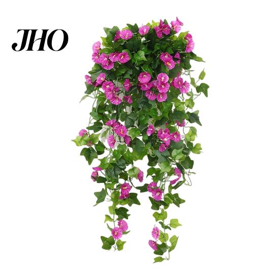 Künstliche Prunkwinde 44 Blüten Realistische Gefälschte Seiden-Petunienblumen UV-beständig Außen Dekoration Innen Garten Hof Wandbehang Kunstpflanzen Dekoration