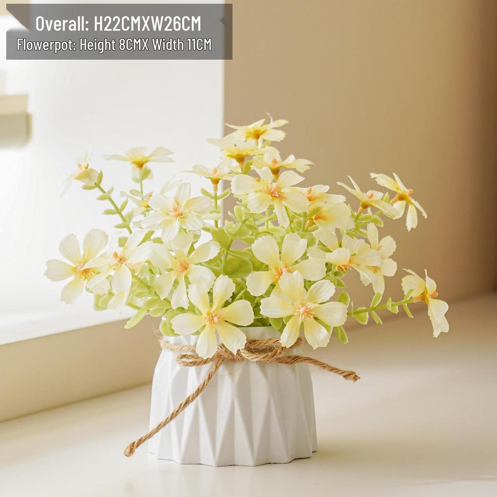 Artificial Flowers Desktop Ornament for Living Room and Dining Table Decoration