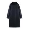 European & American Women's Fashion Reversible Faux Fur Coat - Casual Style