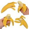 Realistic Peeled‑Banana Squishy Fidget Toy, Stretchable Tpr Stress‑Relief Squeeze Toy, Funny Prank Novelty Sensory Toy