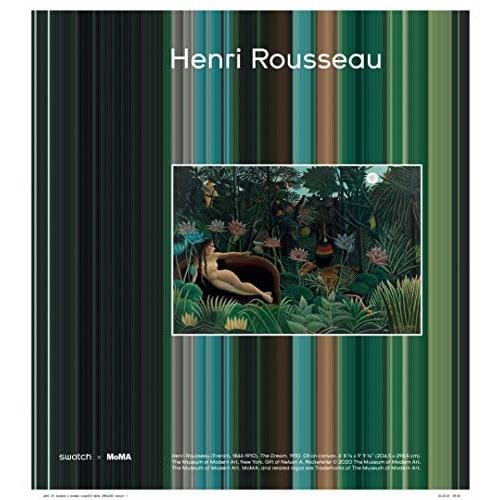 Swatch MOMA SUOZ333 Green Watch