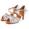 Damen Latin Tango Soft Bottom Ballroom Dance Schuhe mit Absatz 7CM