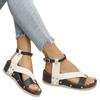 Ladies' Wedge Heel Thick-soled Rivet Sandals