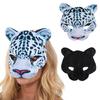 Schneeleopard Halbmaske Tier Cosplay Maske Halloween Kostümzubehör Für Männer Frauen Cosplay Halloween Feier