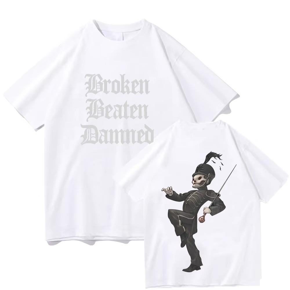 

Broken Beaten Damned Tee My Chemical RoUnisexce Rock T Shirt Unisex Women Punk Intage Printed T Shirt Cotton Comfort Clothes 4XL