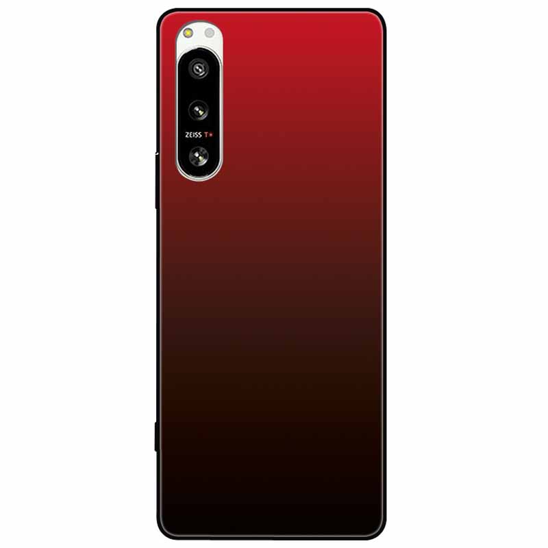 For Sony Xperia 5 IV / 10 IV Case 10IV Soft Black Silicone Forest Painted Phone Back Covers For Sony Xperia 1 IV Case TPU Coque