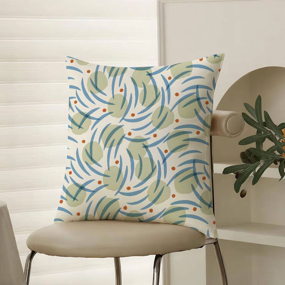 

Ariana Martin New British Pattern Pillow Case Comfort Sofa Bed Silky elegant Invisible zipper Decorative cushion cover 12x12Inch