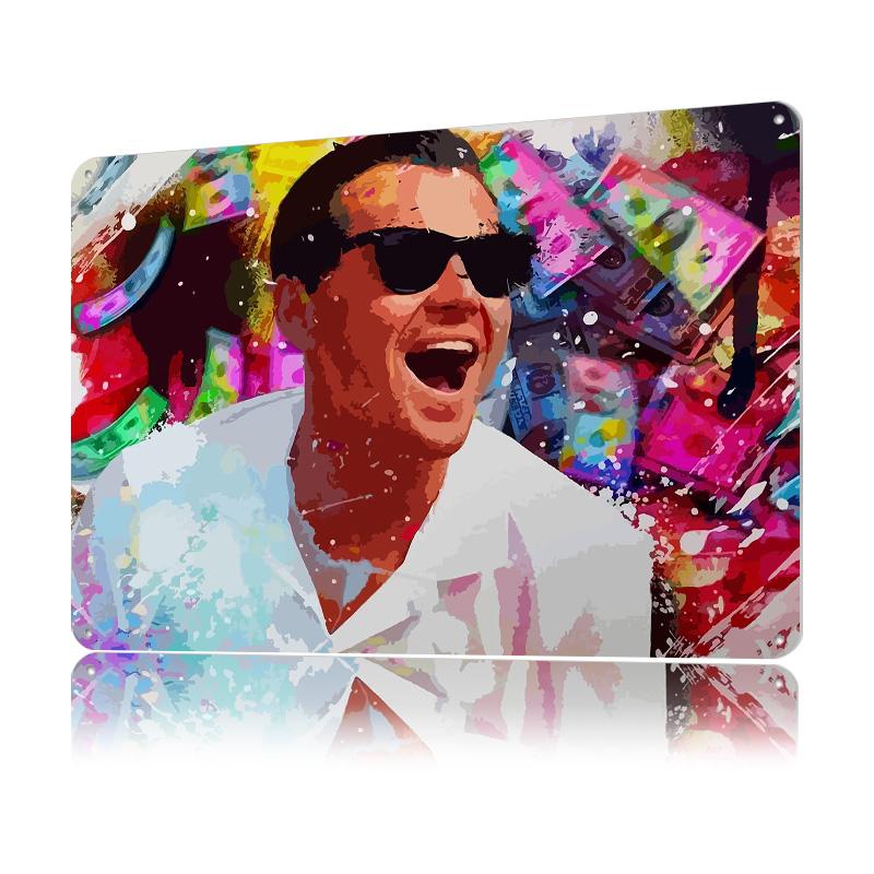 The Wolf of Wall Street Ab Metal Poster Custom Wall Art Retro Vintage Tinplate Signs for Man Cave Modern Home Decoration Luxury