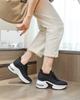Fujin 7 cm Air Mesh Stretch Stoff Kvinner Sommer Sko Plattform Sneakers Chunky Kvinner Mote Vulcanize Pustende Bling Sneakers
