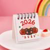 Mini Desk Calendar Cartoon Standing Flip Desktop Calendar, Small Daily Planning Monthly Calendar for Home