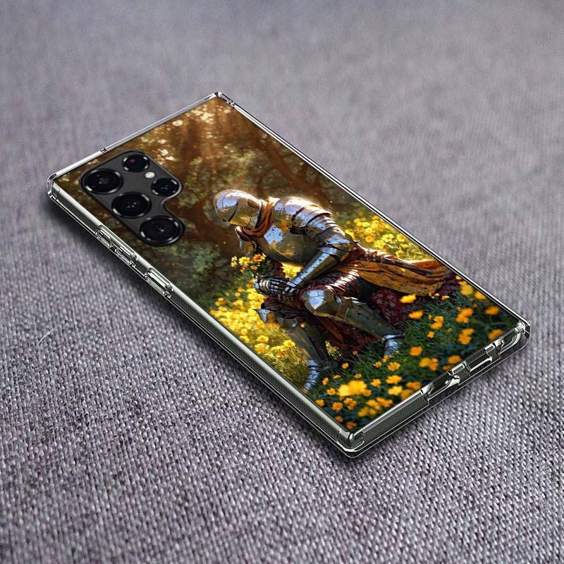Flower Knight of the Light Phone Case For Samsung Galaxy S24 S23 S21 S20 FE S22 S26 Ultra S25 Edge S10 Plus Cover Clear TPU Capa