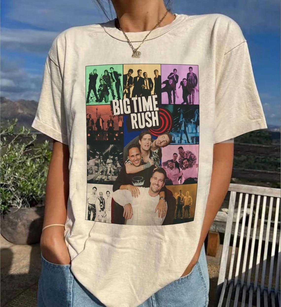 Футболка Big Time Rush, Футболка Big Time Rush Tour 2025, Футболка Big Time Rush 4XL