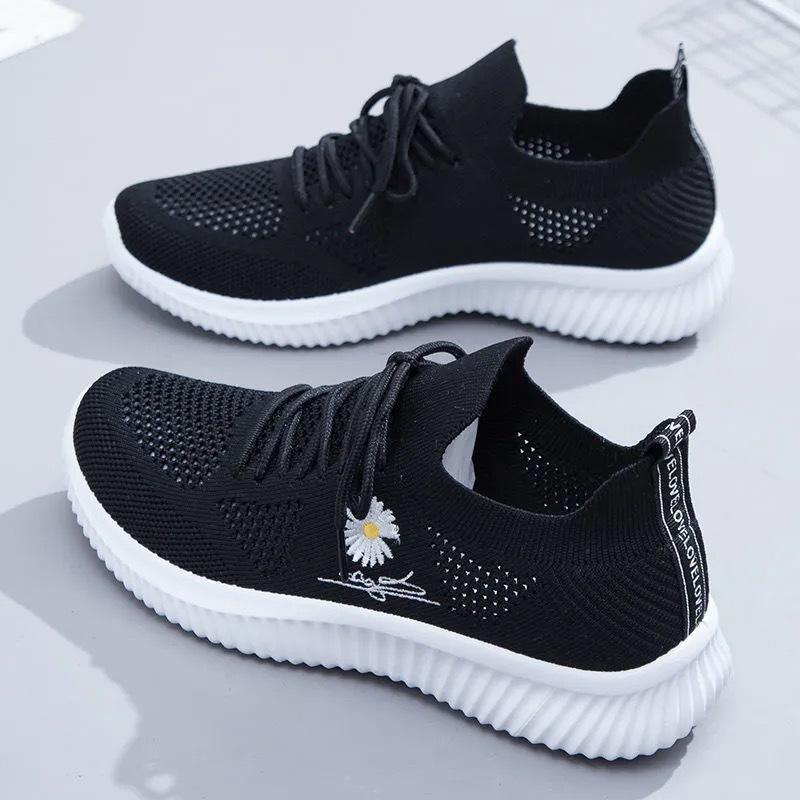 

Mesh Shoes Women s Summer Thin White Shoes 2025 New Mesh Sports Shoes Women s Breathable All-match Summer Casual Shoes 40 чёрный