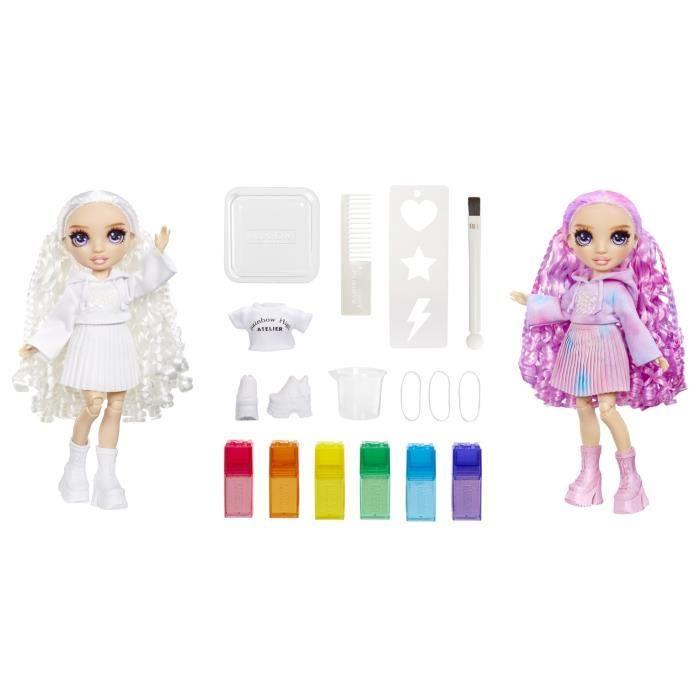 Rainbow High - Water Color - 1 Mannequin Doll (violet) 27cm - 2 Outfits and Accessories To Personalize - Color Your Hair