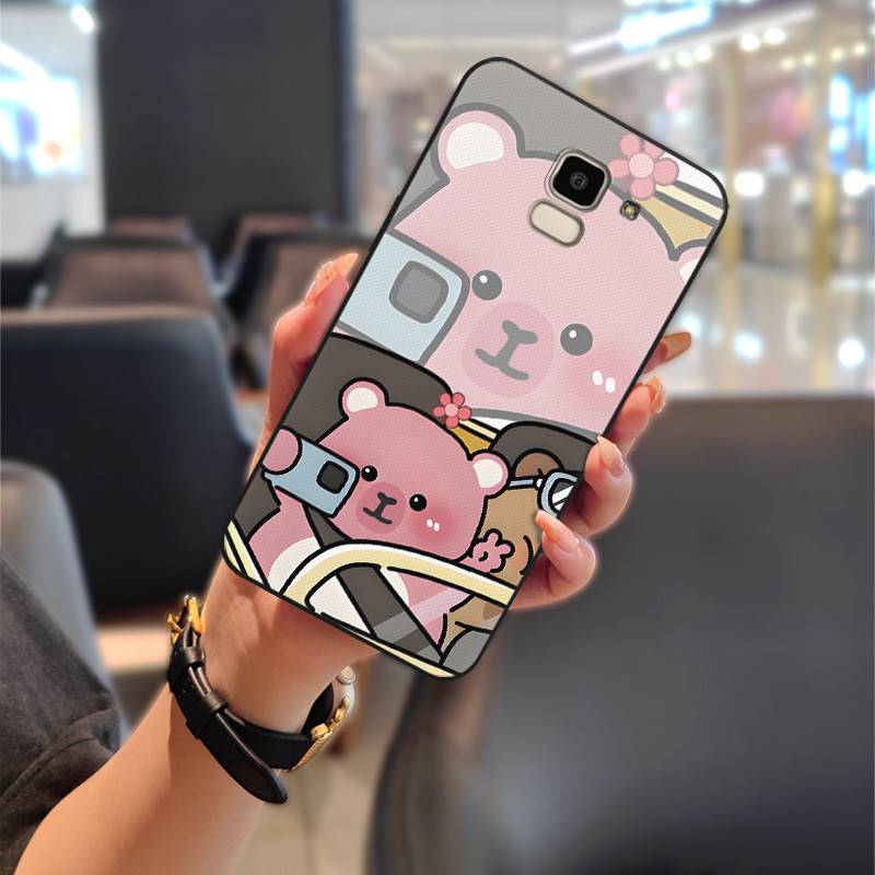 Shockproof Dirt-resistant Phone Case For Samsung Galaxy J6 2018/SM-J600F Durable Silicone Cartoon Anti-dust Soft case
