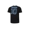 Adidas Messi Grafik Nummernaufdruck Fußball Sport Kurzarm T-Shirt Herren Oberteile Schwarz HA0931