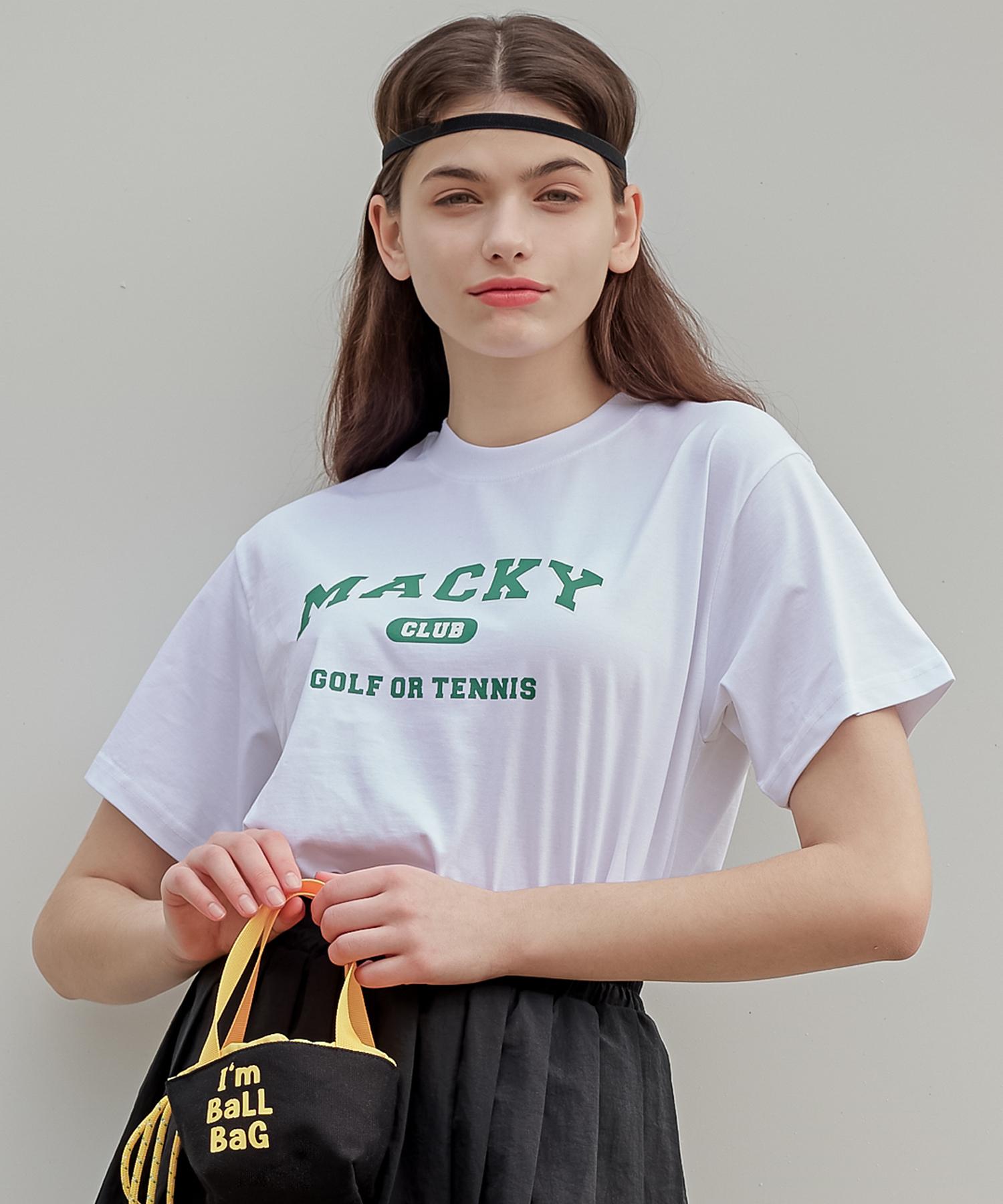 Mackie Club Short Sleeve T-Shirt White-Green Free