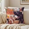 Sweet Comedy Anime K-Komi Can'T Communicate Cushion Cover Linen Pillowcase Soft For Sofa Bed Home Room Decor