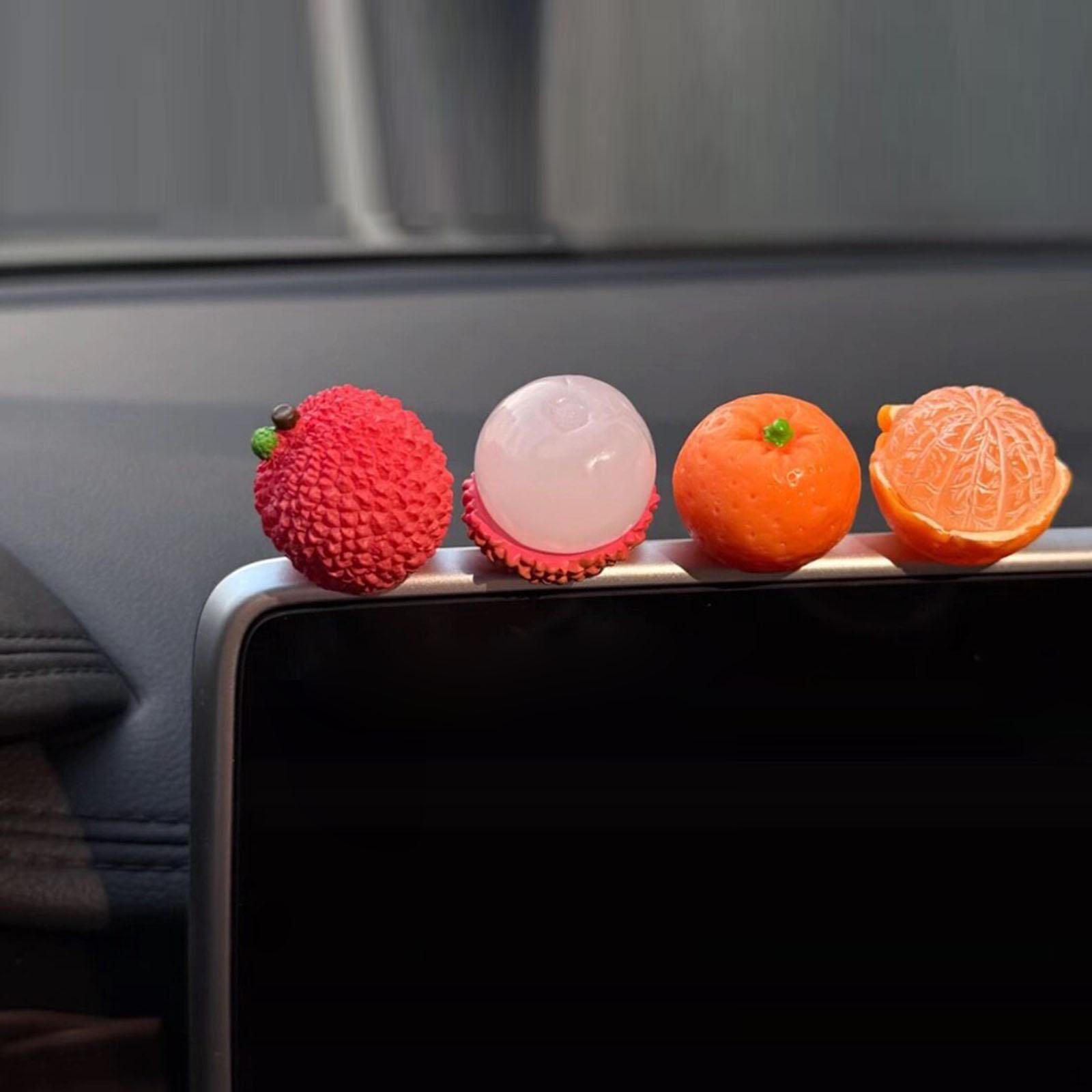 

6 Pieces Car Dashboard Figurine Shaped Vehicle Console Center Resin Ornaments Hanging Design 4Pcs