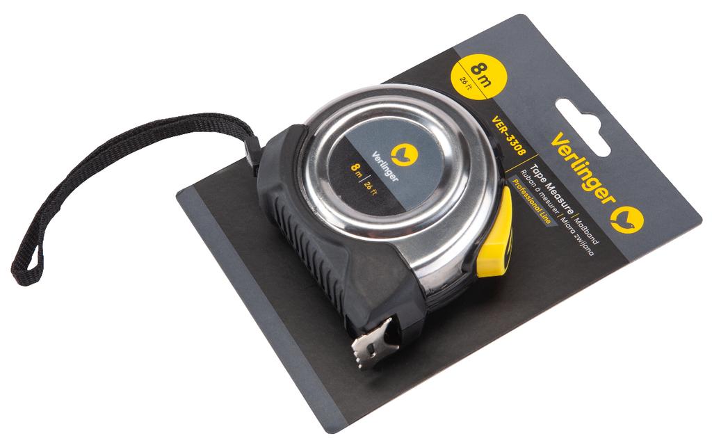 Verlinger 8 Roll Tape Measure with Pro Lock