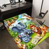 1PC jungle animals Anti-slip carpet, suitable for Office, bedroomand playrooms. It can also be used as a sofa footrest cover-W66