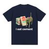 Jem Cement Przeklęty Kot Śmieszny Mem T-shirt dla Mężczyzn Kobiet Moda Casual Krótki Rękaw T-shirty Męskie Oversize Bawełniany T-shirt Top