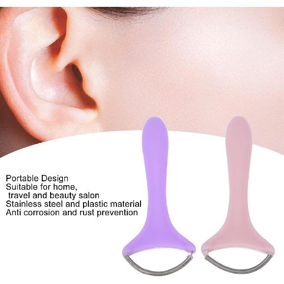 2pcs Hair Removal Spring,Spring Facial Epilator,Spring Facial Hair Remover Women Portable Threading Face Epilator for Upper Lip Chin Cheeks