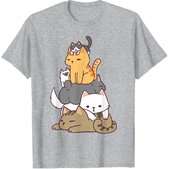 Pile of Kitty Cats Funny Cute Cat Lover Gift T-Shirt