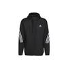 Adidas Mts Wvn Hooded Striped Sports Suit Men Sportswear Black H15580
