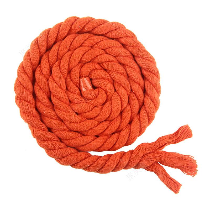 Meetee 10 Metre 5/8/10/12/20mm Renkli Pamuk Halat Üç telli Bükülmüş Makrome Kordon Ev Dekorasyon Halat Dikiş