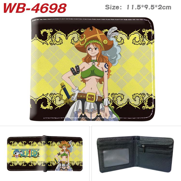 One Piece Anime Wallet Luffy Print Short Folded Card Holder Colorful Coin Purse