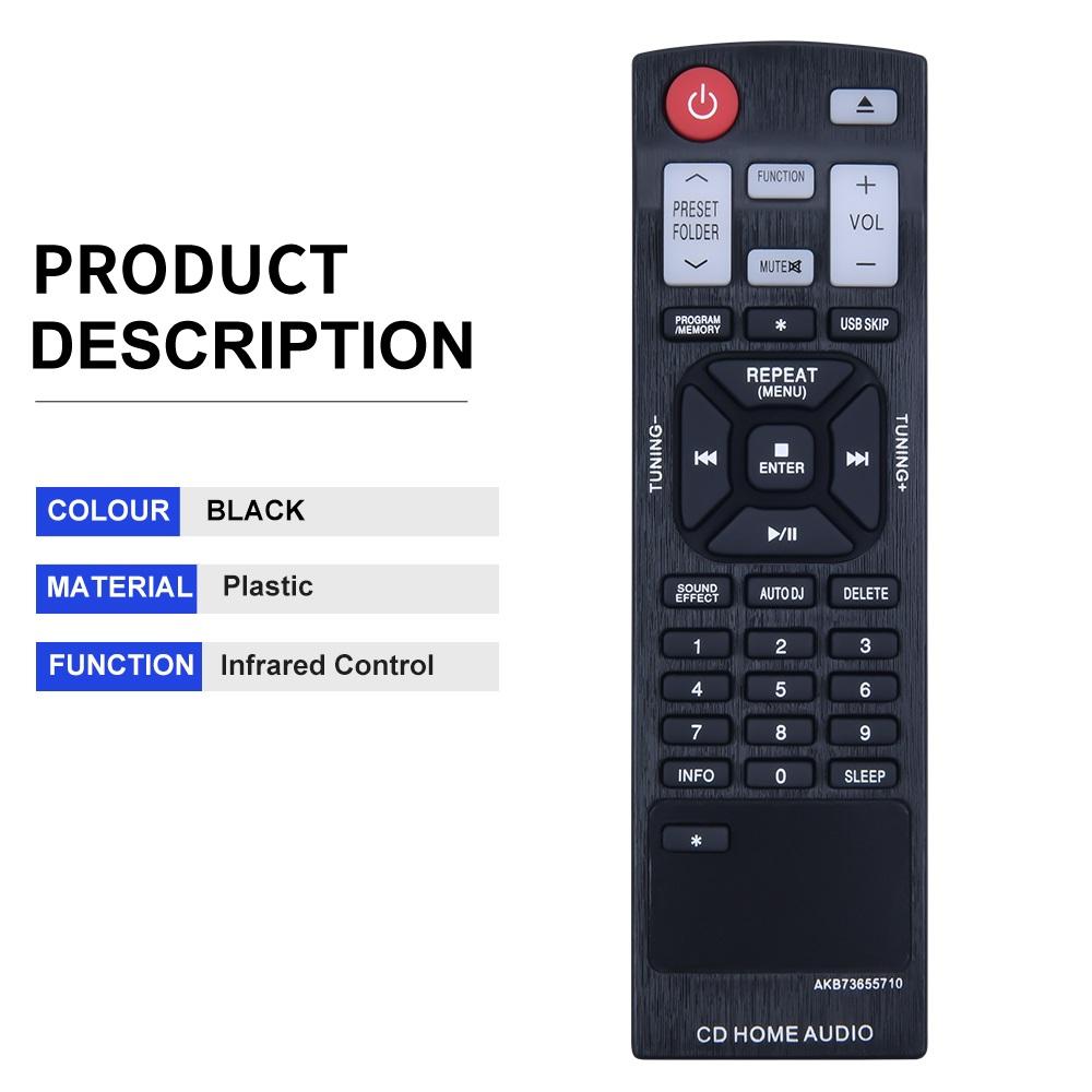 AKB73655710 For LG Home Theater Amplifier and Player Remote Controller 10m Range Infrared Remote Control