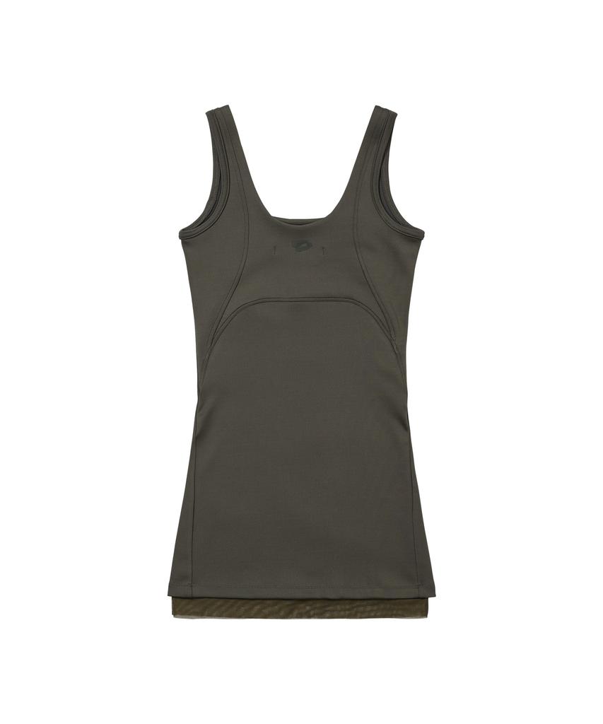 Wellbeing Express Soft Active Dress Khaki