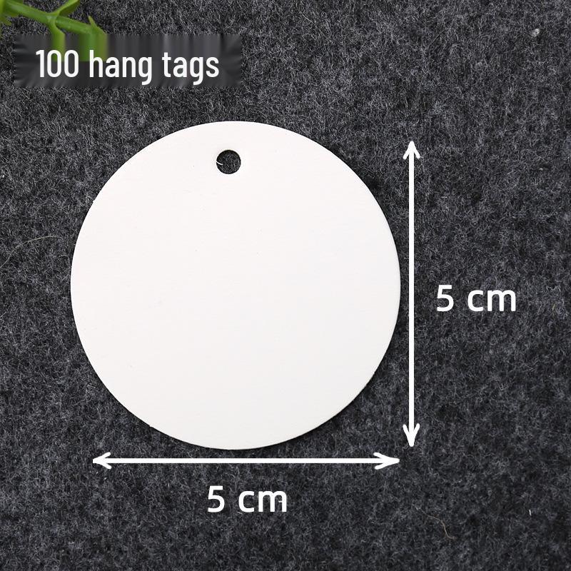Kraft Paper Round Hang Tag: Retro Gift Decoration Label & Message Card