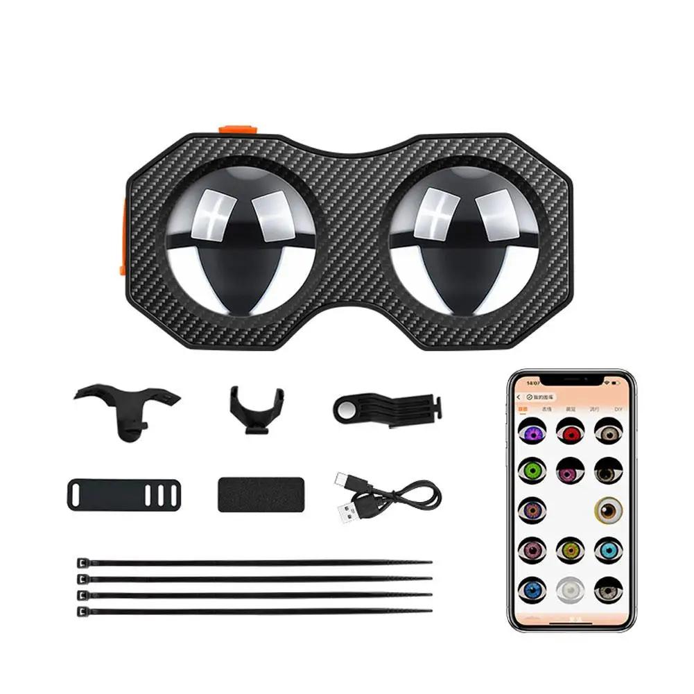 Bicycle Devil Eye Light Tail Light Devil's Eyes Waterproof Bike Lights For Night Riding With Type C Rechargeable M0O9