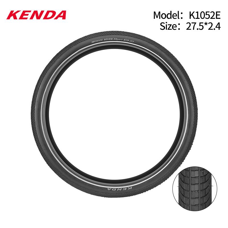 Kenda 27.5 Inch Mountain Bike Tire Durable Rubber 60TPI 27.5in * 2.4/2.8 Trials MTB Road Bike Racing Outer Tire Winter Cycling