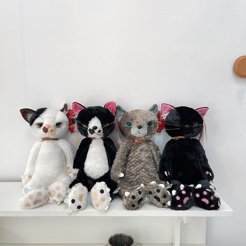 

Yonedatamiho Grumpy Cat Plush Toy - Grumpy Face Kitten Doll 40cm, 0.35kg чёрный