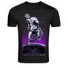 Astronaut Skateboarding On The Moon Graphic T-Shirt