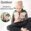 Multicolor Kids Explorer Hat Vest Dress Up Game Cosplay Costumes Kid Outdoor Adventure Kit  Unsex