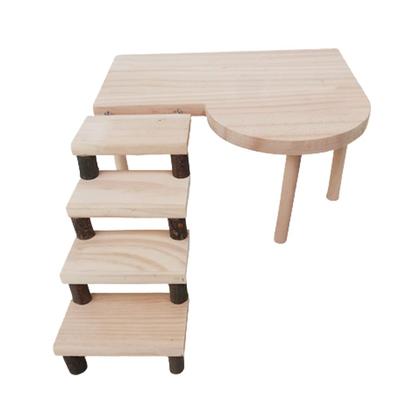 Botocoo Hamster Wooden Steps, Hamster Toy, Small Pet Wooden Step Platform, Exercise Platform, Pet Wooden Safety Playground, Stress Relief, Exercise To