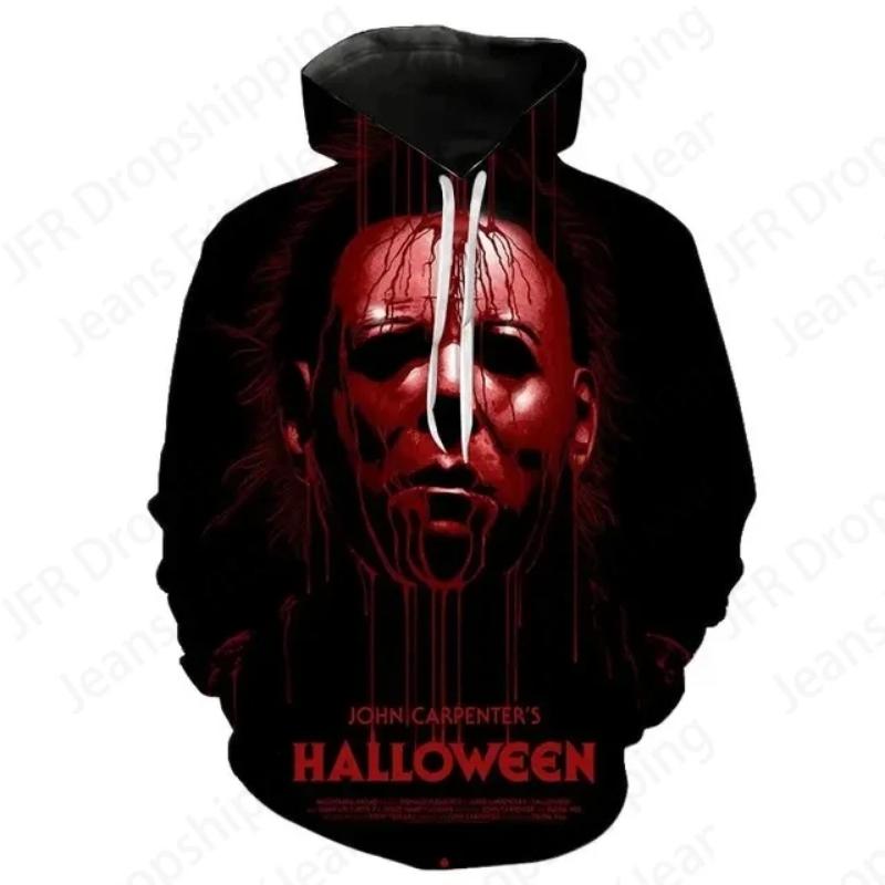 Horror Movie Halloween 3d Print Hoodies Men Women Fashion Michael Myers Hoodie Women Sweats Girl Coats Street Tracksuit Pullover