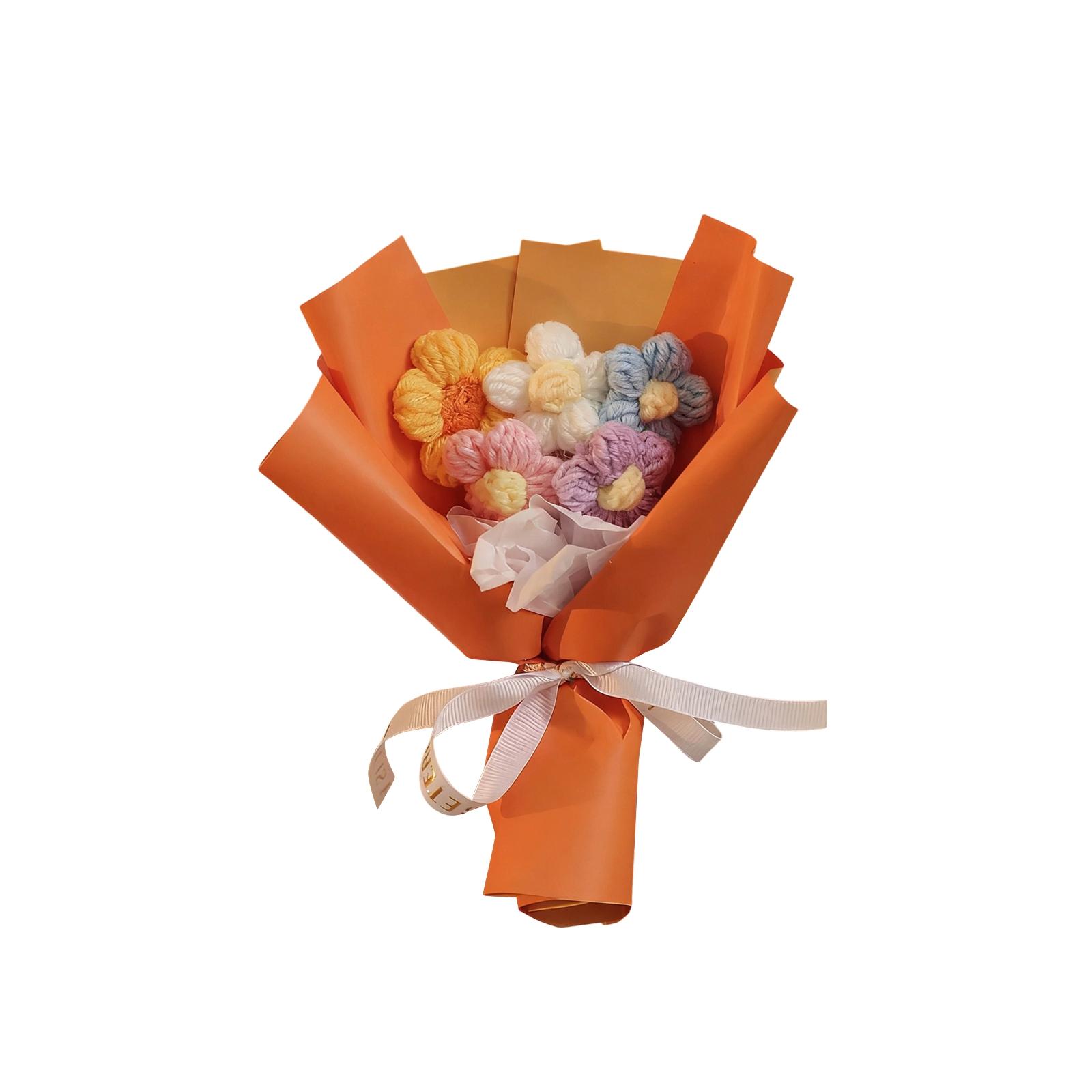 

Crochet Flowers Bouquet, Handmade Knitted Bouquet, Crochet Flower Kit, Gift For Mother Wife Birthday Anniversary,Ideal Gift For Mother s Day One Size