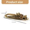 Set of 2 Dragon Head Keychain Solid Brass Carabiner Clip Key Holder Bag Charm Unisex Jewelry Making Accessories