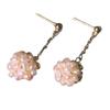 Natural freshwater pearl stud earrings for women's summer S911 Tremella needles, fresh and sweet handmade earrings, earrings, light luxury